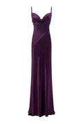 EVE PLUM MAXI SILK DRESS