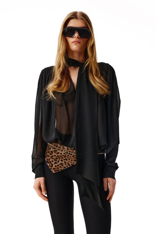 NYX LEOPARD SILK BANDANA - Women's Accessories | ANNAFOXY