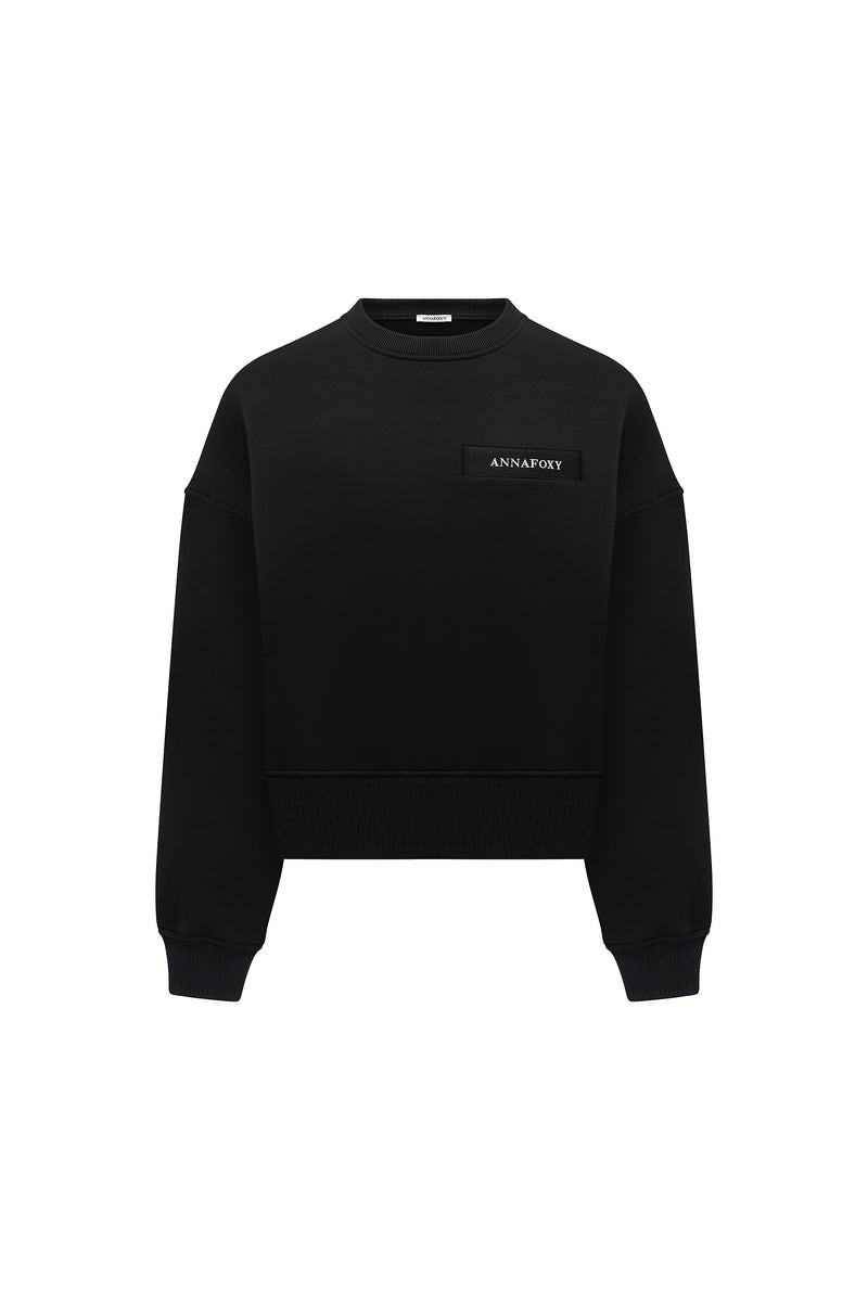 OVERSIZE BLACK SWEATSHIRT