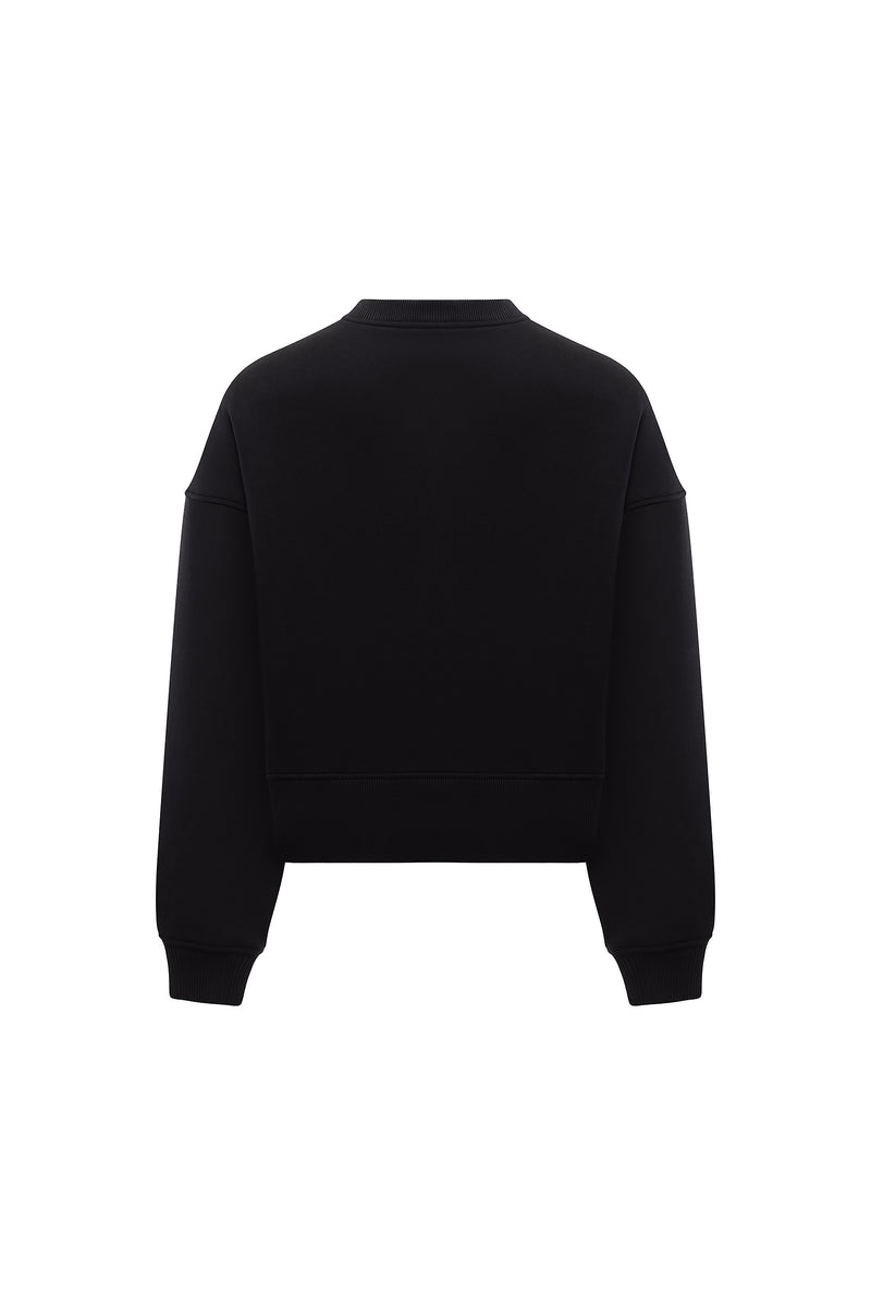 OVERSIZE BLACK SWEATSHIRT