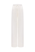 AMELIA BLANC SILK LACE TROUSERS