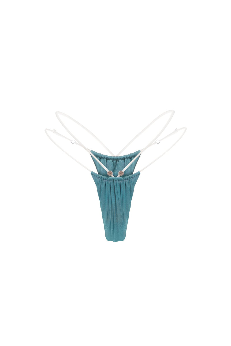 MUSE TEAL BIKINI BOTTOM