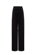 AMELIA NOIR SILK LACE TROUSERS