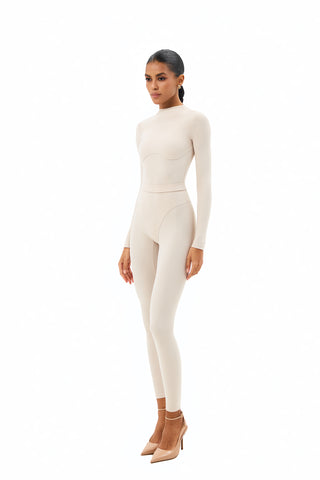 FLUX BEIGE CATSUIT