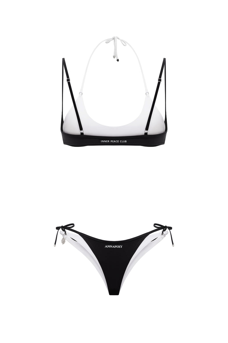 DOUBLE LAYER STRUCTURED SET OFF-WHITE | BLACK