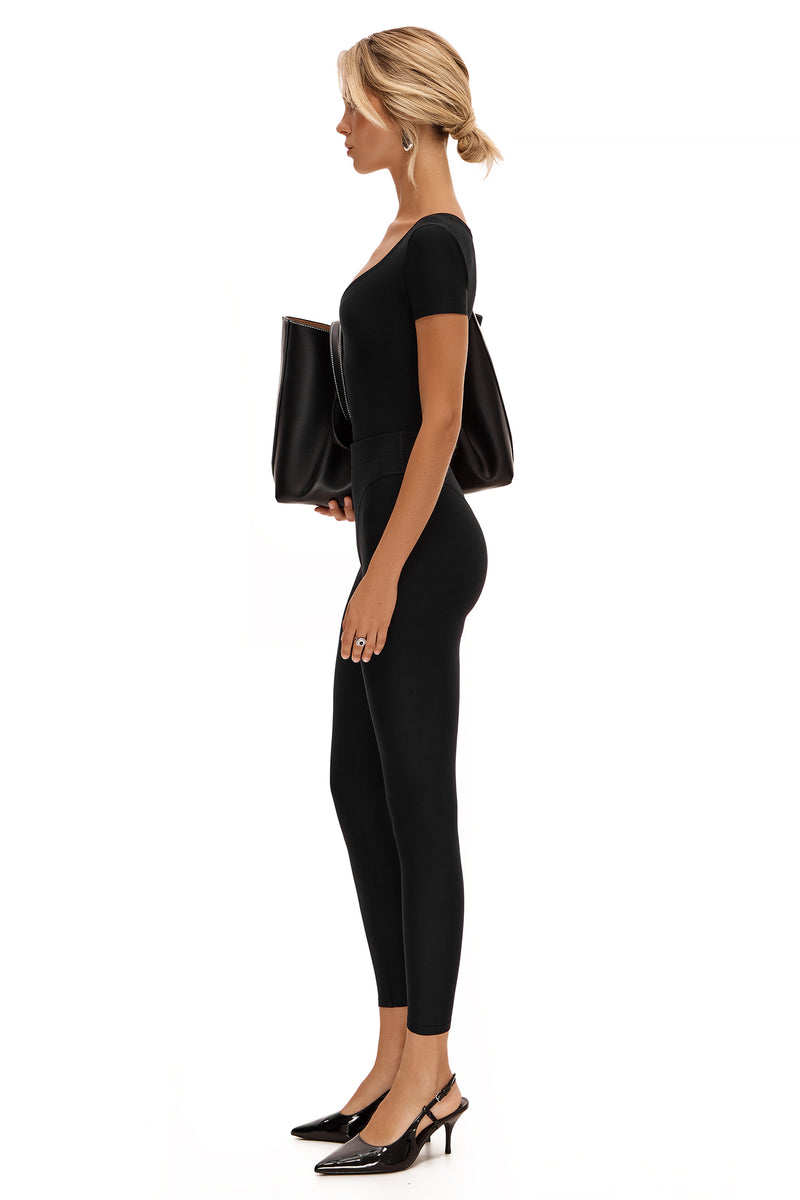 FLUX NOIR SHORT SLEEVE CATSUIT