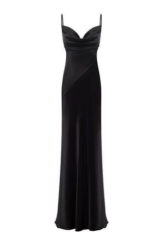 EVE NOIR MAXI-SEIDENKLEID