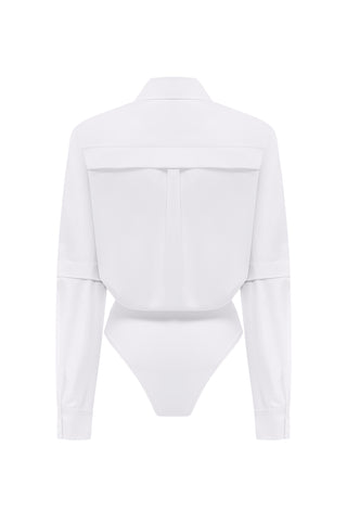 WHITE SHIRT BODYSUIT