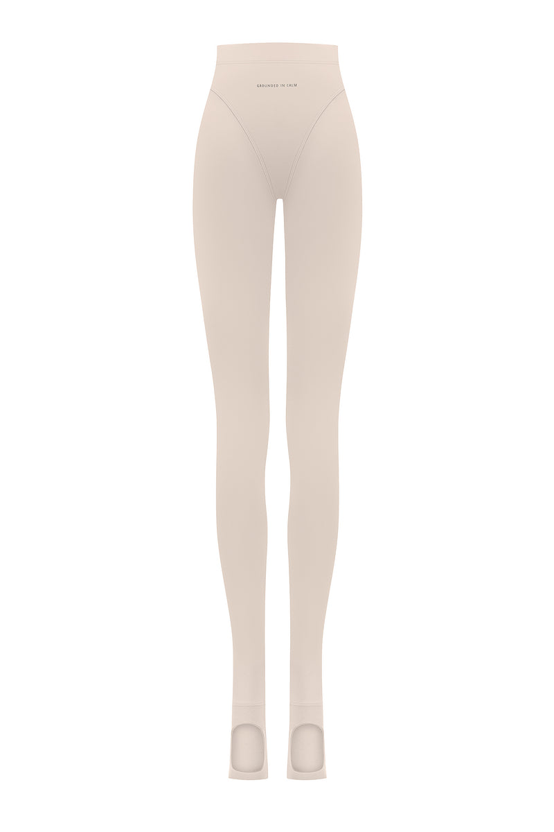 FLUX BEIGE STIRRUP TIGHTS