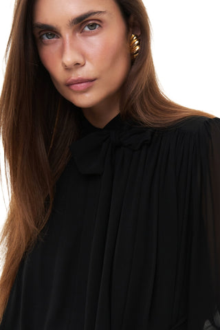 NYX NOIR SILK MAXI DRESS - Women's Dress | ANNAFOXY
