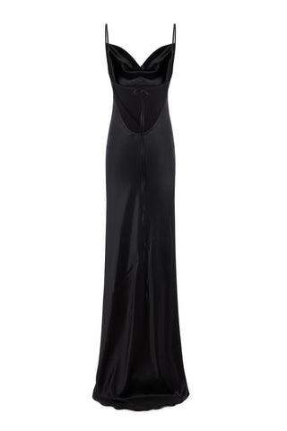 EVE NOIR MAXI-SEIDENKLEID