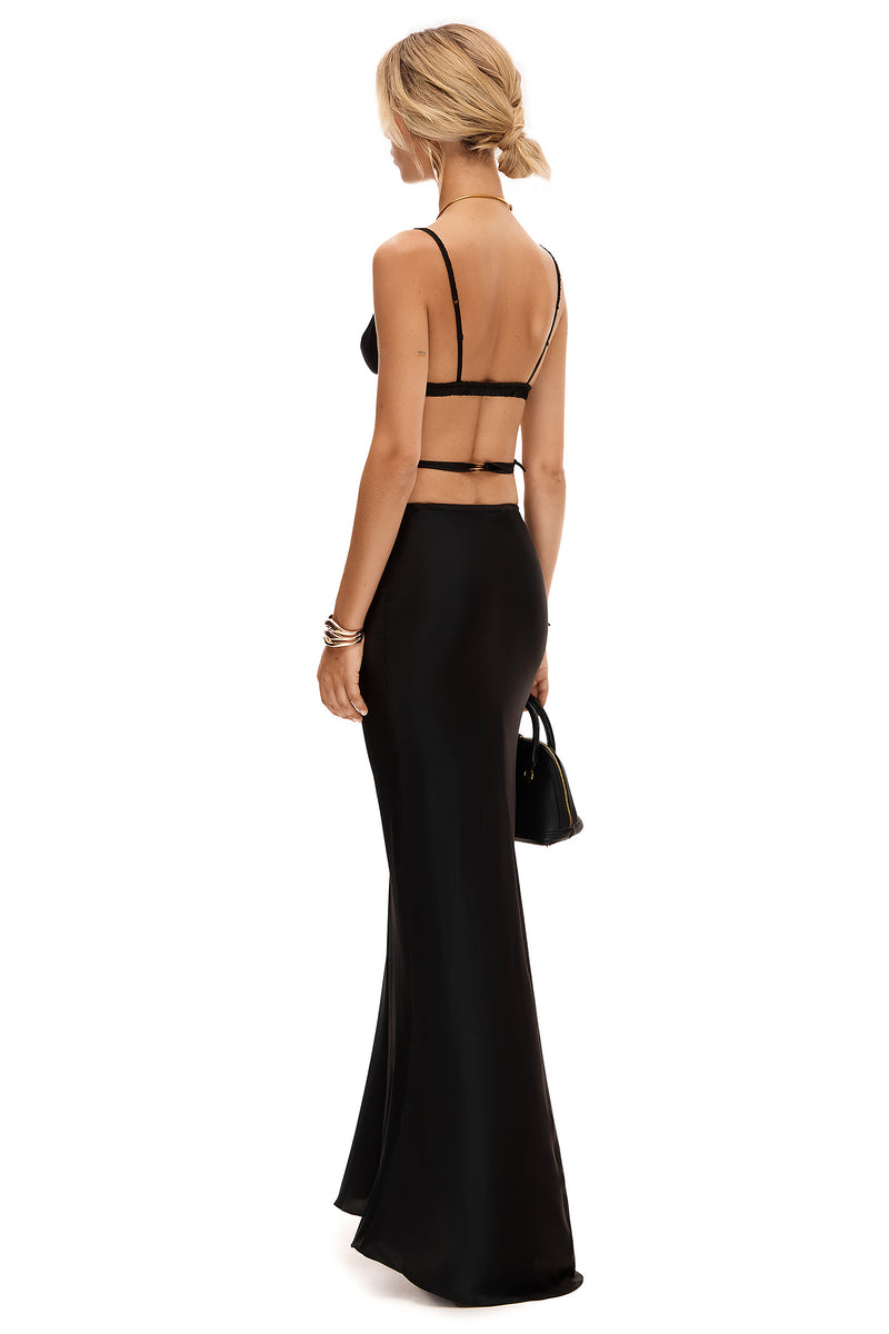 AMELIA MAXI SILK SKIRT #02