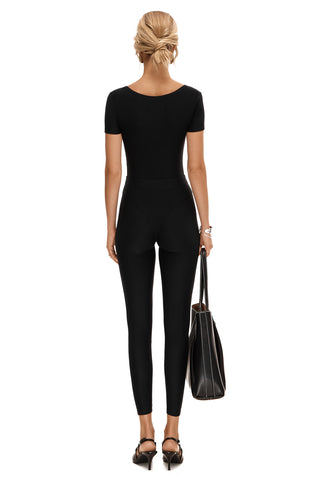 FLUX NOIR SHORT SLEEVE CATSUIT