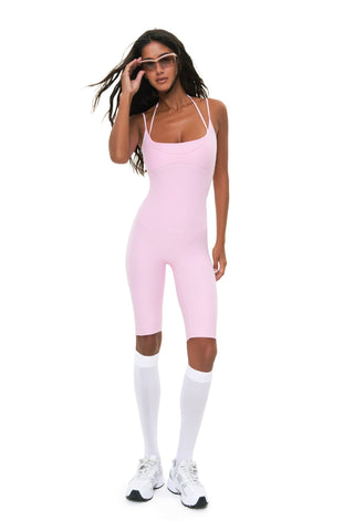 FLUX PINK DOUBLE CAMI CATSUIT - Women's Catsuit | ANNAFOXY
