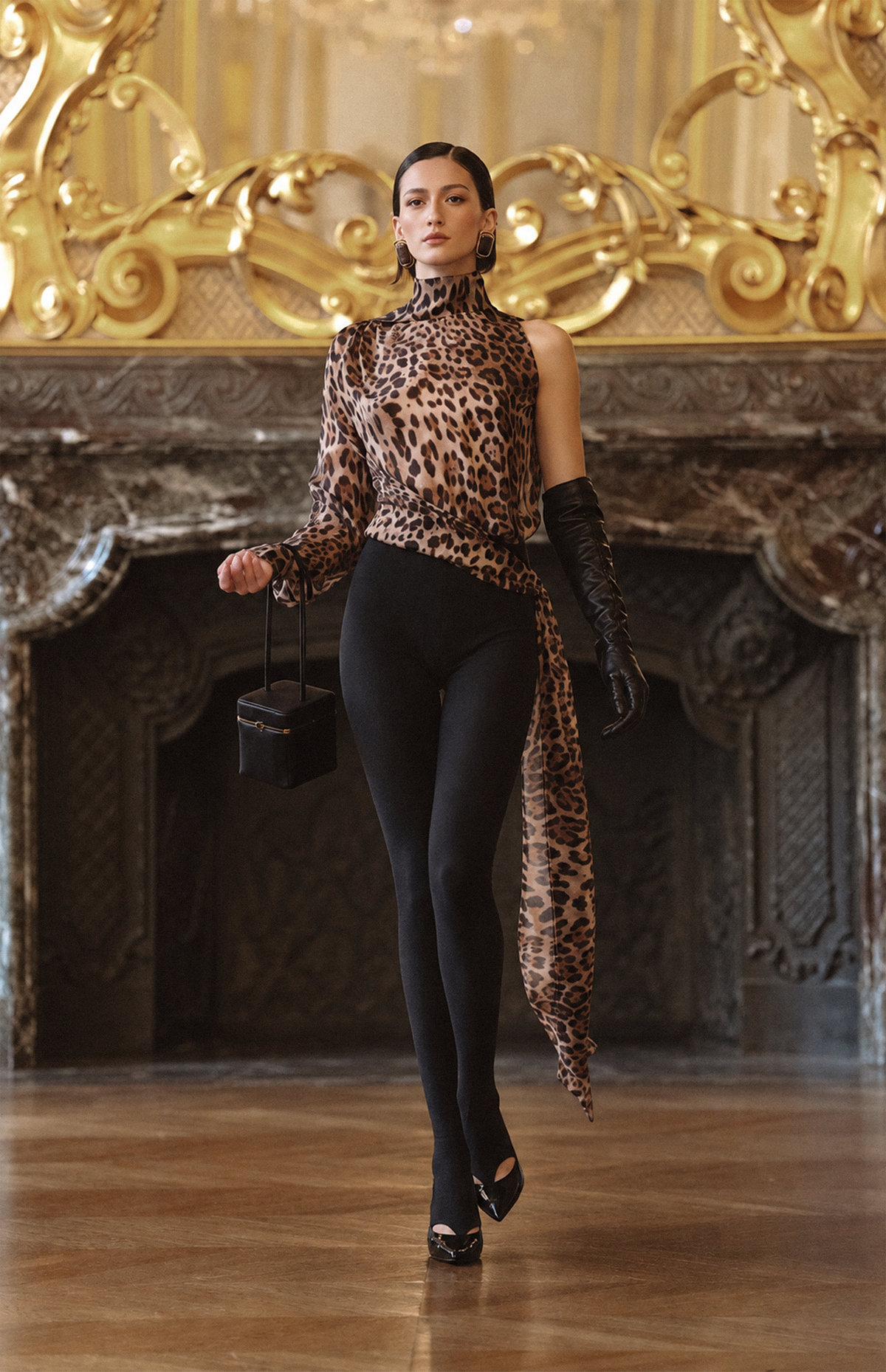 Leopard one-piece jumpsuit