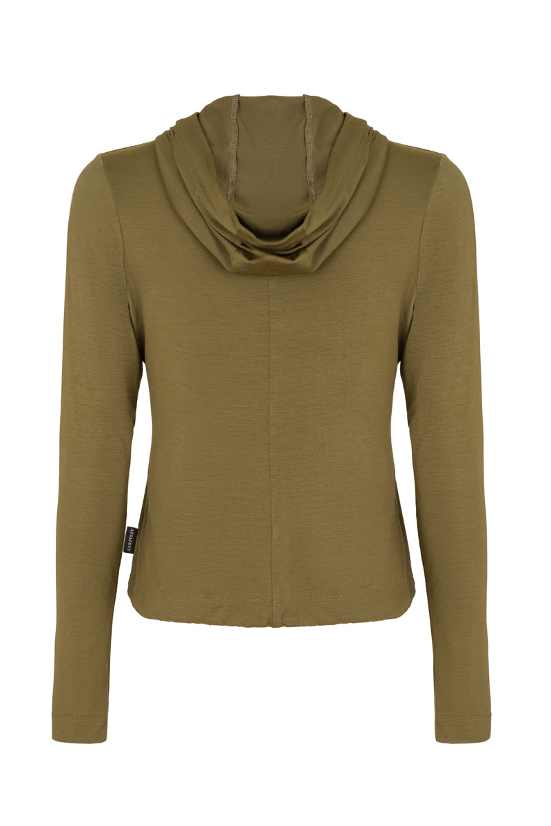 HOODED LONG SLEEVE T-SHIRT