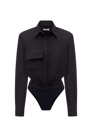 BLACK BODYSUIT SHIRT