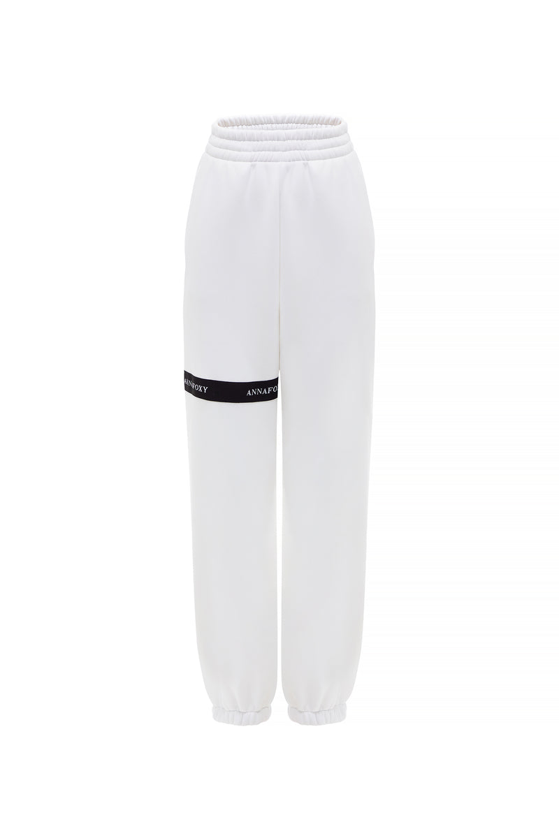 OVERSIZE OFF-WHITE CASUAL JOGGERS
