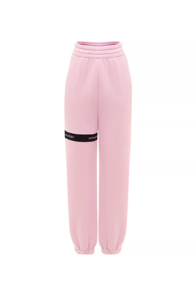 OVERSIZE PINK CASUAL JOGGERS