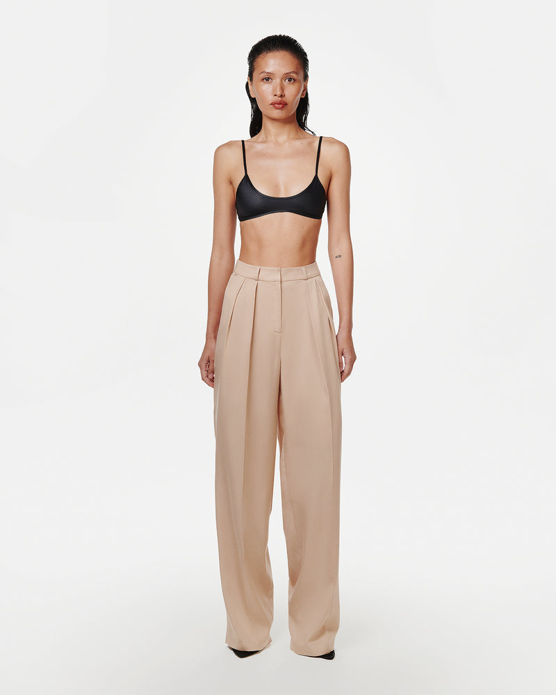 WIDE BEIGE TROUSERS