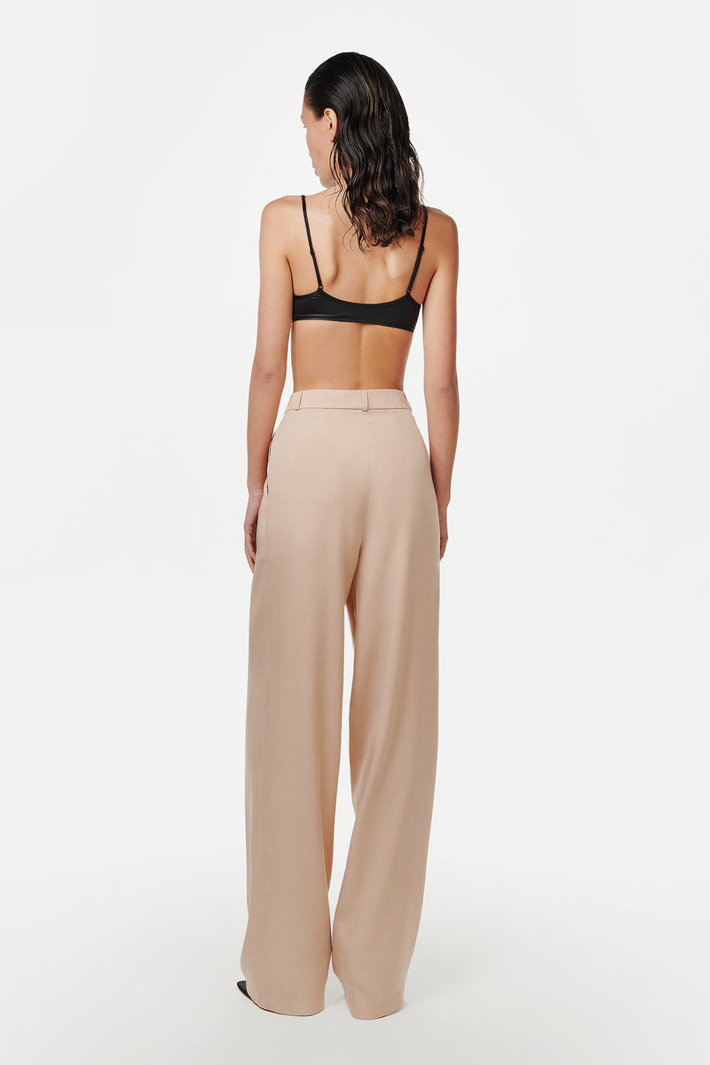 WIDE BEIGE TROUSERS