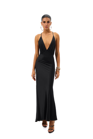 MAXI SILK DRESS #01