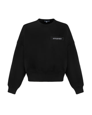 OVERSIZE BLACK SWEATSHIRT