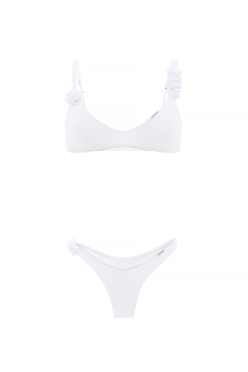 FLEUR BLANC MAXI BIKINI SET
