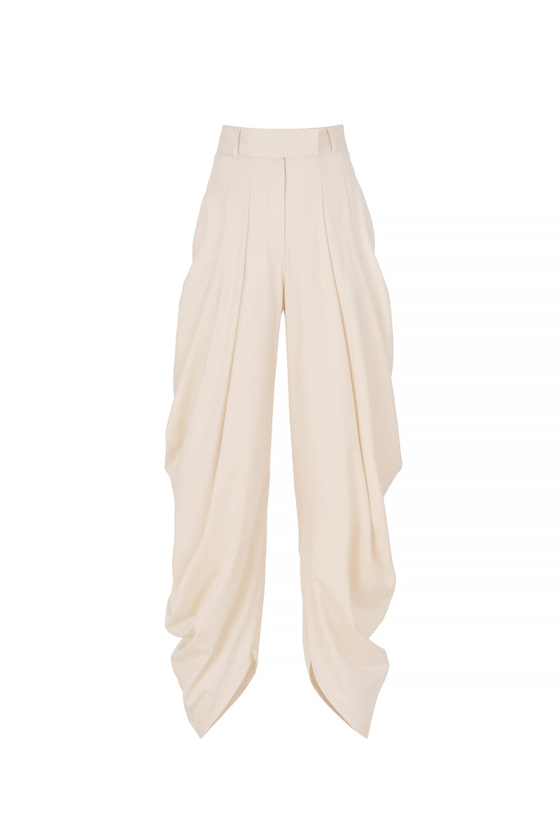 BAGGY CREAMY TROUSERS