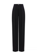WIDE GRAPHITE BLACK TROUSERS