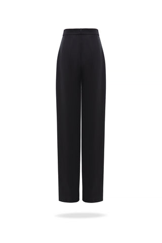 WIDE GRAPHITE BLACK TROUSERS