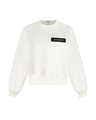 OVERSIZE MILKY WHITE SWEATSHIRT