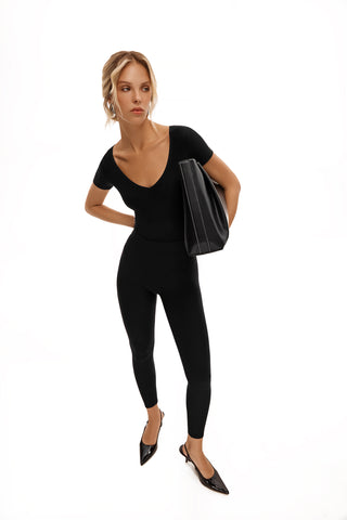 FLUX NOIR SHORT SLEEVE CATSUIT