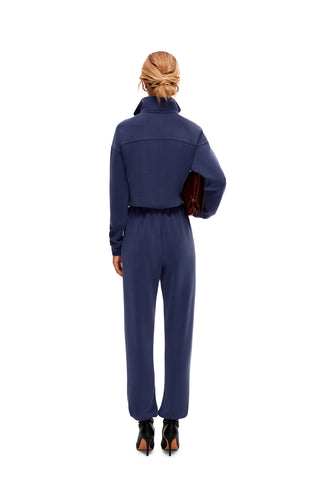 CALME NAVY BLUE HALF-ZIP
