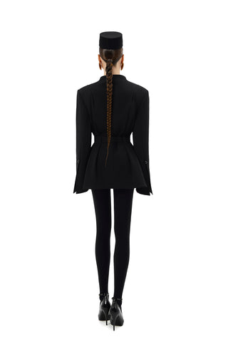 NOIR LONG BELTED BLAZER