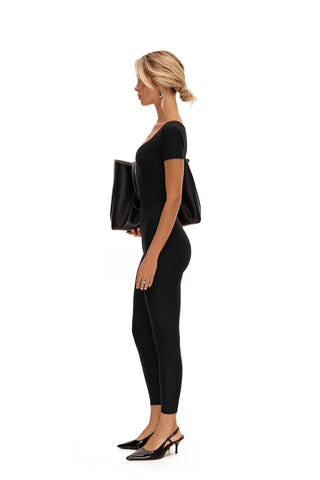 FLUX NOIR SHORT SLEEVE CATSUIT