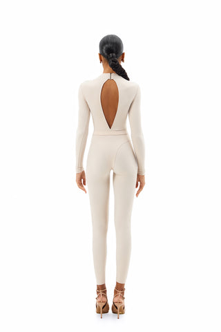 FLUX BEIGE CATSUIT
