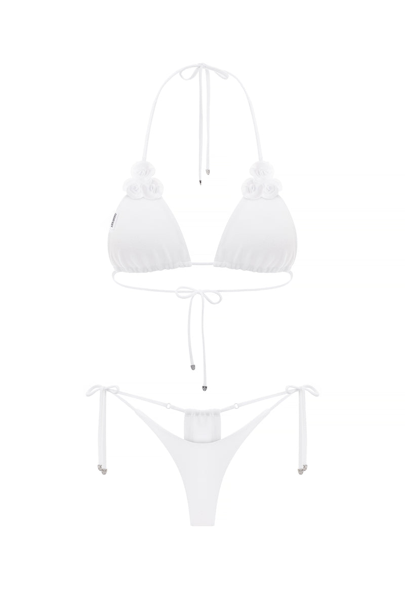 FLEUR BLANC MINI BIKINI SET