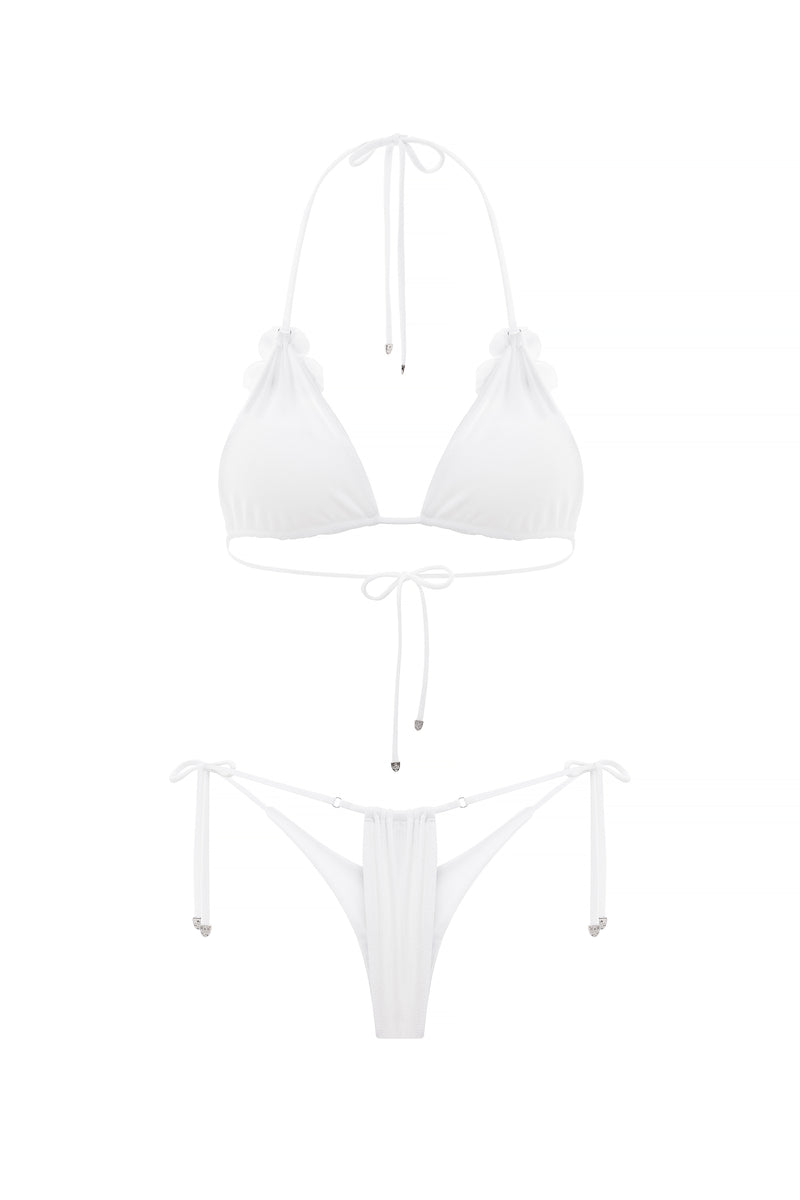 FLEUR BLANC MINI BIKINI SET