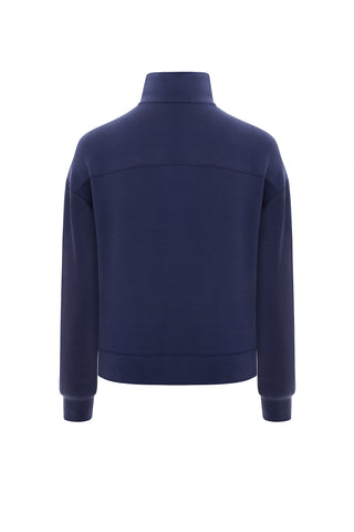 CALME NAVY BLUE HALF-ZIP