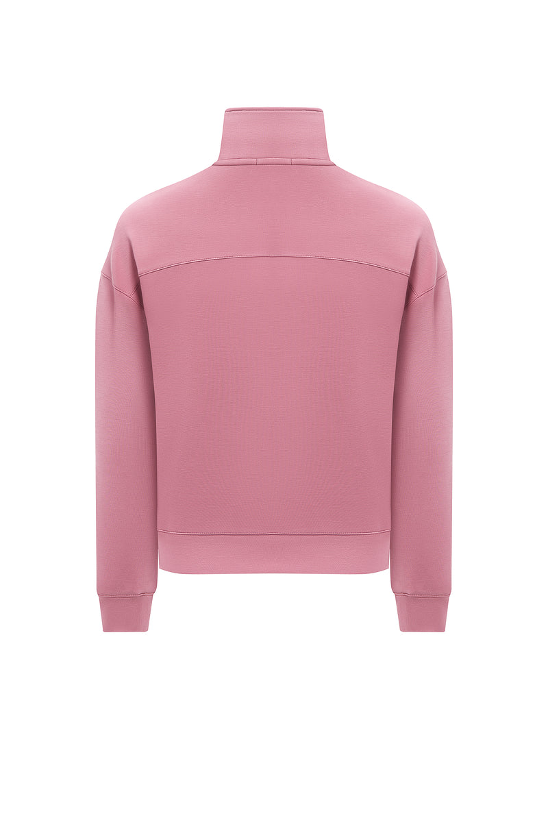 CALME DUSTY ROSE HALF-ZIP