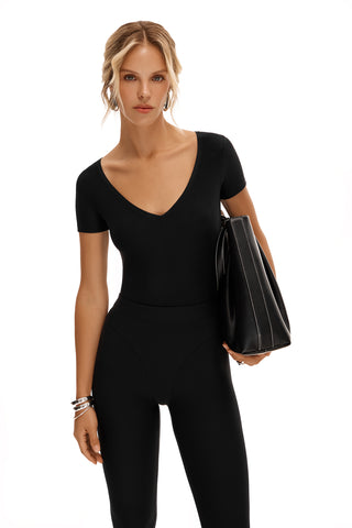 FLUX NOIR SHORT SLEEVE CATSUIT