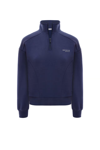 CALME NAVY BLUE HALF-ZIP