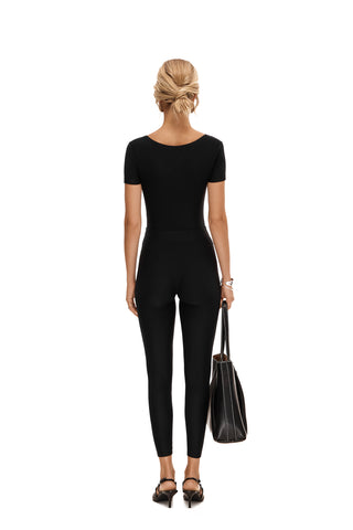 FLUX NOIR SHORT SLEEVE CATSUIT