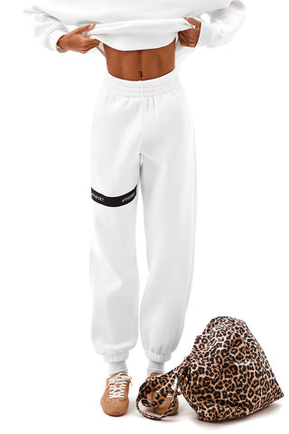 OVERSIZE OFF-WHITE CASUAL JOGGERS