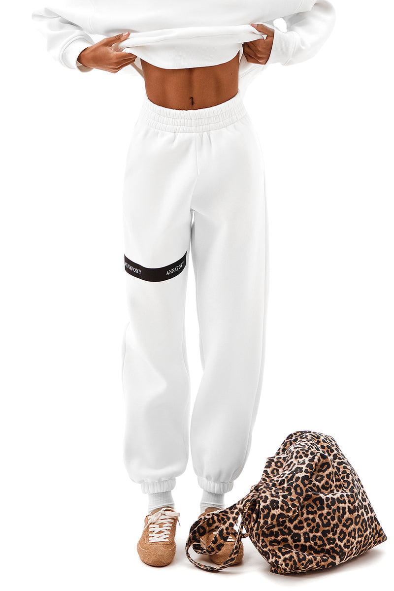 OVERSIZE OFF-WHITE CASUAL JOGGERS