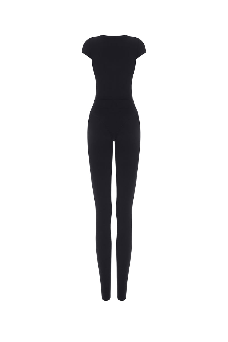 FLUX NOIR SHORT SLEEVE CATSUIT