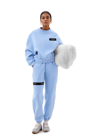 OVERSIZE BLUE CASUAL JOGGERS