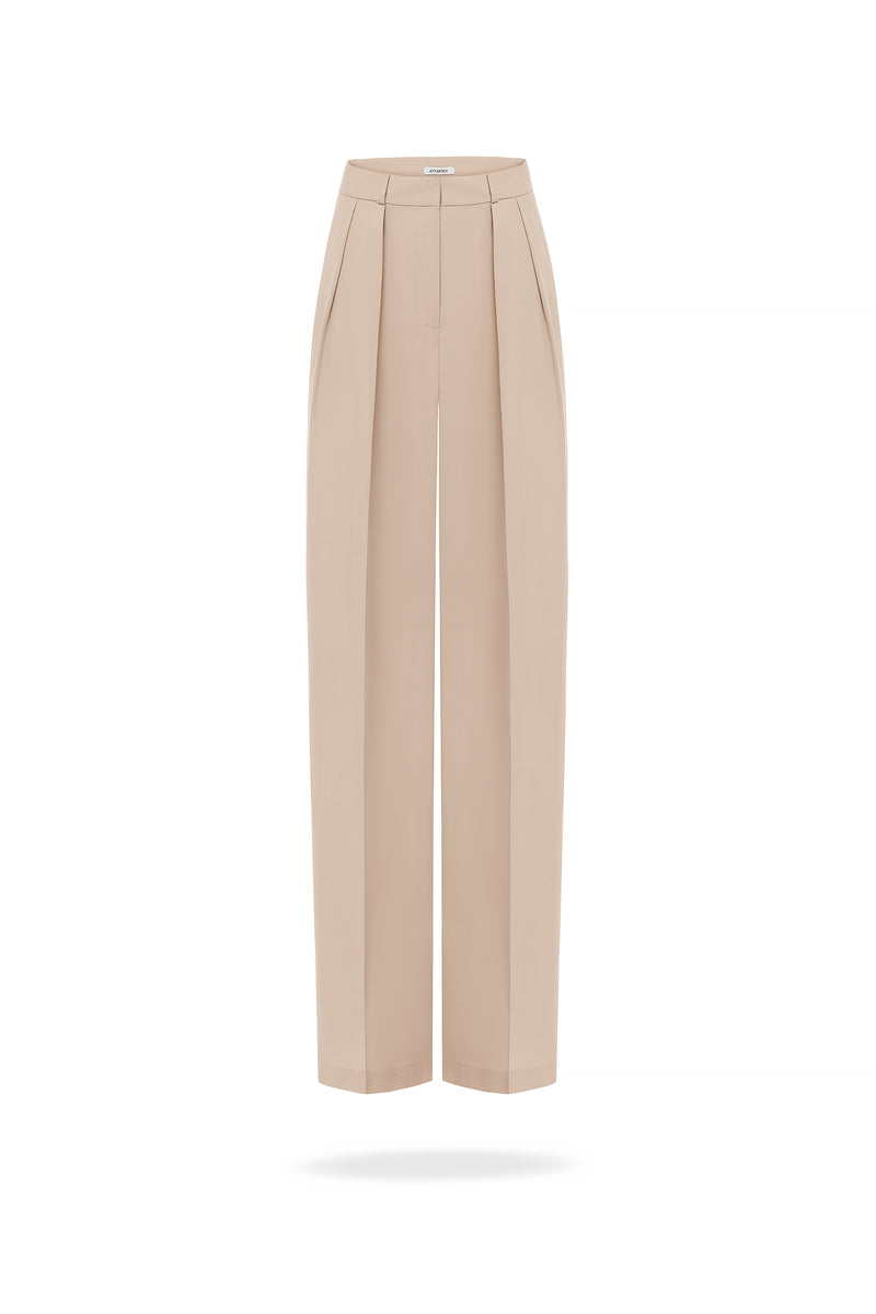 WIDE BEIGE TROUSERS