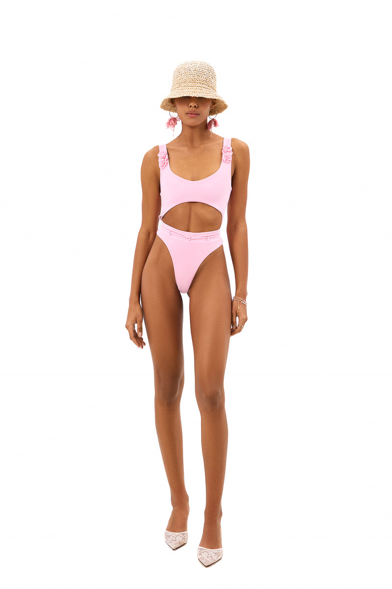 FLEUR ROSE ONE-PIECE SWIMSUIT